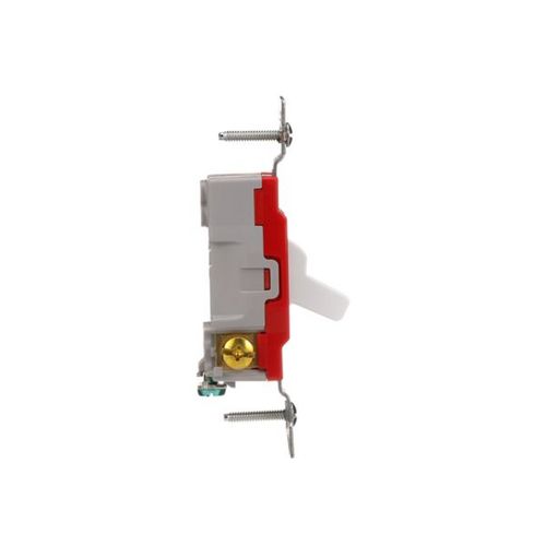 Main product image of Construction Grade Toggle Switch, #14-10 Awg, 20A, 120/277V, Back & Side, Screw, White, 3-Way, 1223W