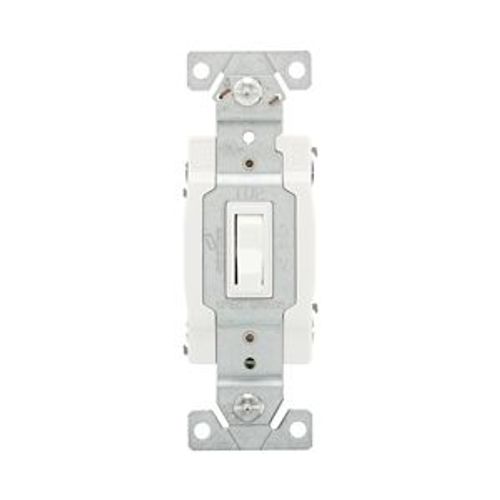 Main product image of Toggle Switch, #14-10 Awg, 15A, Wall, 120V, Side & Push, Grounding, White, 4-Way, 1242-7W-BOX