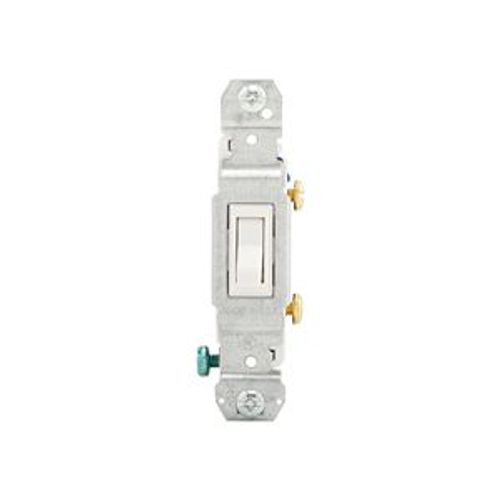 Main product image of Toggle Switch, #14-10 Awg 15A, 120V, Side & Push, Load Type: Motor Control, Fan, 1-Pole, 1-Pole, 1301-73W