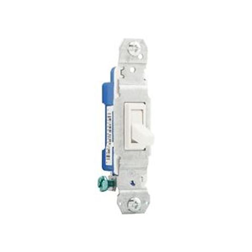Main product image of Toggle Switch, #14-10 Awg 15A, 120V, Side & Push, Load Type: Motor Control, Fan, 1-Pole, 1-Pole, 1301-73W