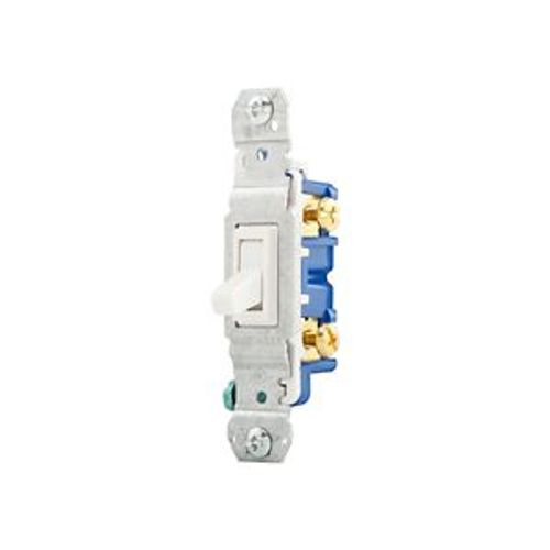Main product image of Toggle Switch, #14-10 Awg 15A, 120V, Side & Push, Load Type: Motor Control, Fan, 1-Pole, 1-Pole, 1301-73W