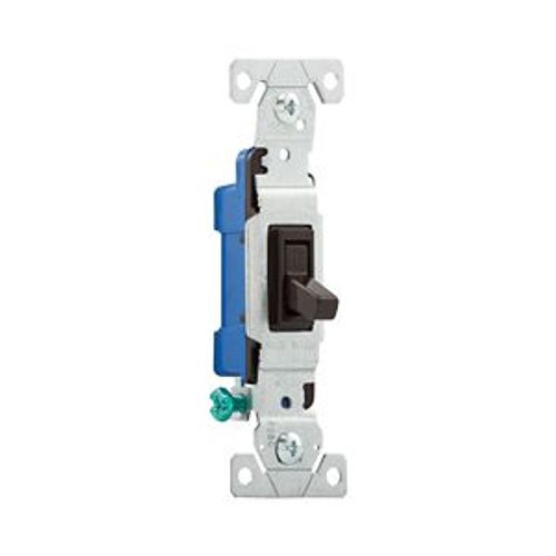 Main product image of Toggle Switch, #14-10 Awg 15A, 120V, Side & Push, Brown, Load Type: Motor Control, Fan, 1-Pole, 1301-7B