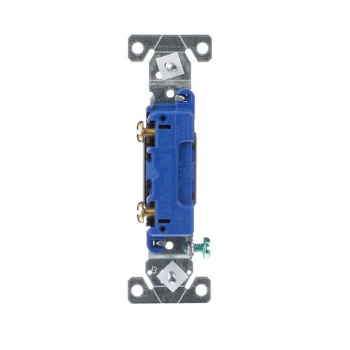 Main product image of Toggle Switch, #14-10 Awg 15A, 120V, Side & Push, Brown, Load Type: Motor Control, Fan, 1-Pole, 1301-7B
