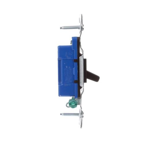 Main product image of Toggle Switch, #14-10 Awg 15A, 120V, Side & Push, Brown, Load Type: Motor Control, Fan, 1-Pole, 1301-7B