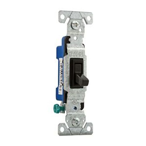 Main product image of Toggle Switch, #14-10 Awg 15A, 120V, Side & Push, Black, Load Type:Motor Control, Fan, 1-Pole, 1301-7BK