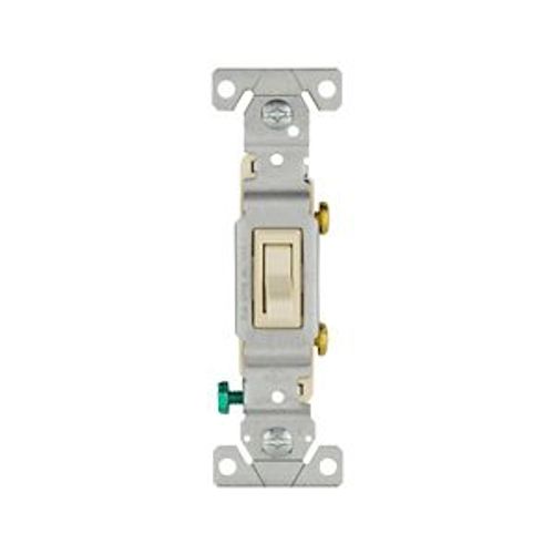 Main product image of Toggle Switch, #14-10 Awg 15A, 120V, Side & Push, Light Almond, Load Type: Motor Control, Fan, 1301-7LA