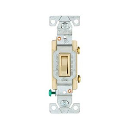 Main product image of Toggle Switch, Lighted, #14-10 Awg 15A, 120V, Side & Push, Ivory, Load Type: Motor Control, Fan, 1301-7LTVBOX