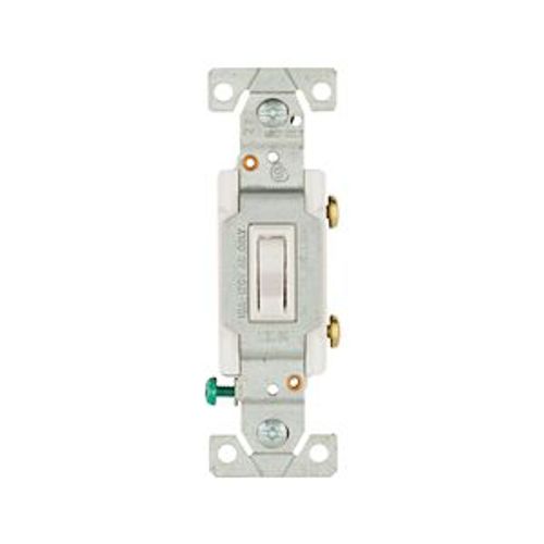 Main product image of Toggle Switch, Lighted, #14-10 Awg 15A, 120V, Side & Push, Load Type: Motor Control, Fan, 1-Pole, 1301-7LTWBOX
