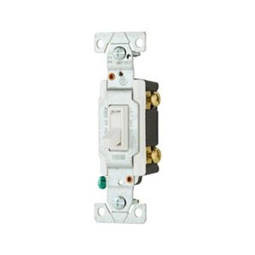 Main product image of Toggle Switch, Lighted, #14-10 Awg 15A, 120V, Side & Push, Load Type: Motor Control, Fan, 1-Pole, 1301-7LTWBOX