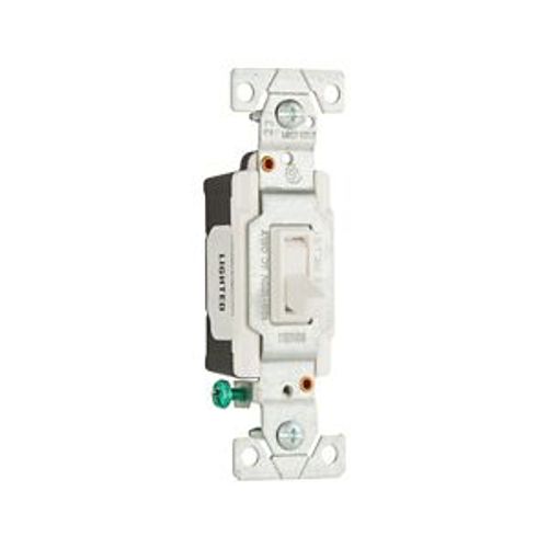 Main product image of Toggle Switch, Lighted, #14-10 Awg 15A, 120V, Side & Push, Load Type: Motor Control, Fan, 1-Pole, 1301-7LTWBOX