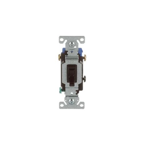 Main product image of Toggle Switch, #14-10 Awg 15A, 120V, Brown, Load Type: Motor Control, Fan, 1-Pole, 3-Way, 1303-7B