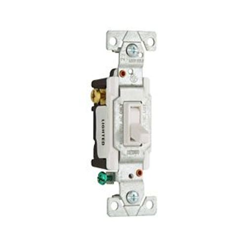 Main product image of Toggle Switch, #14-10 Awg 15A, 120V, Push Wire, Load Type: Motor Control, Fan 1-Pole, 3-Way, 1303-7LTWBOX
