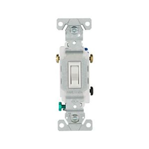 Main product image of Toggle Switch, #14-10 Awg 15A, 120V, Push Wire, Load Type: Motor Control, Fan, 1-Pole, 3-Way, 1303-7W-BOX