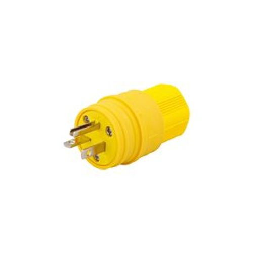 Main product image of Arrow Hart Watertight Straight Blade Plug, #18-10 Awg 20A 125V, 5-20P, 2-Pole, Bulk, 14W33
