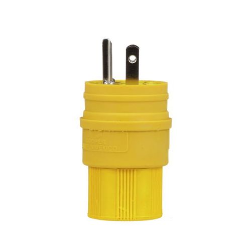 Main product image of Arrow Hart Watertight Straight Blade Plug, #18-10 Awg 15A 125V, 5-15P, 2-Pole, Bulk, 14W47