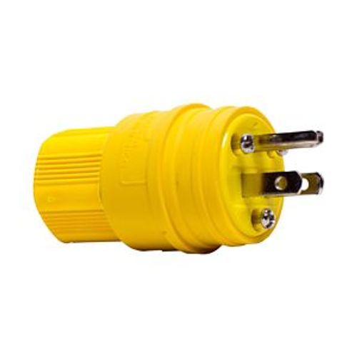 Main product image of Arrow Hart Watertight Straight Blade Plug, #18-10 Awg 15A 125V, 5-15P, 2-Pole, Bulk, 14W47