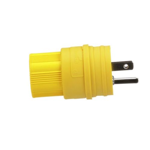 Main product image of Arrow Hart Watertight Straight Blade Plug, #18-10 Awg 15A 125V, 5-15P, 2-Pole, Bulk, 14W47