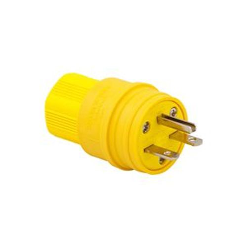 Main product image of Arrow Hart Watertight Straight Blade Plug, #18-10 Awg 15A, 250V, 6-15P, 2-Pole, Bulk, 14W49
