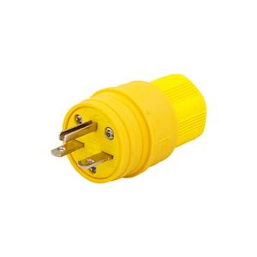 Main product image of Arrow Hart Watertight Straight Blade Plug, #18-10 Awg 15A, 250V, 6-15P, 2-Pole, Bulk, 14W49
