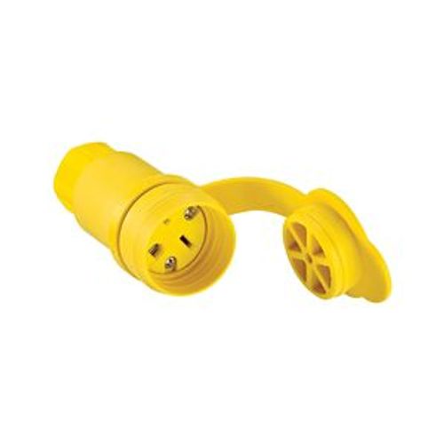 Main product image of Arrow Hart Watertight Straight Blade Connector, #18-10 Awg 15A, 250V, 6-15R, 2-Pole, Bulk, 15W49