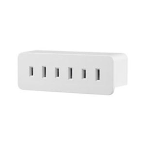 Main product image of 3 Outlet Tap, Single Receptacle To 3 Outlets, 15A, 125V, White, Thermoplastic, 1-15R, Nema 1-15R, 1747W-BOX