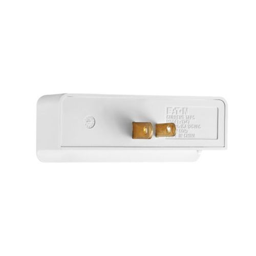 Main product image of 3 Outlet Tap, Single Receptacle To 3 Outlets, 15A, 125V, White, Thermoplastic, 1-15R, Nema 1-15R, 1747W-BOX