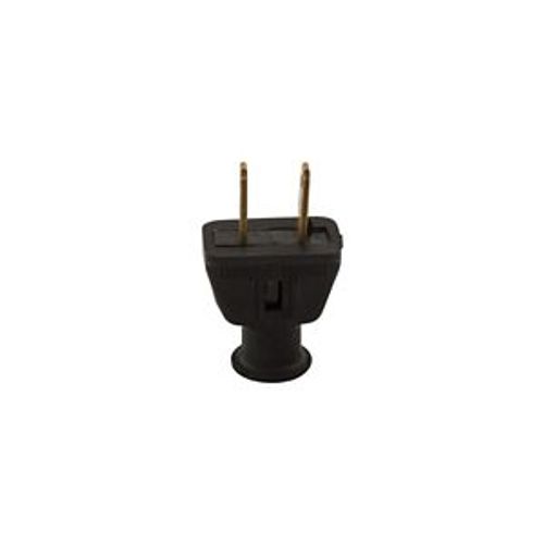 Main product image of Straight Blade Plug, #18-10 Awg 15A, 125V, Black, 1-15P, 2-Pole, 2-Wire, 0.328" Dia. Rubber, 183BK-BOX