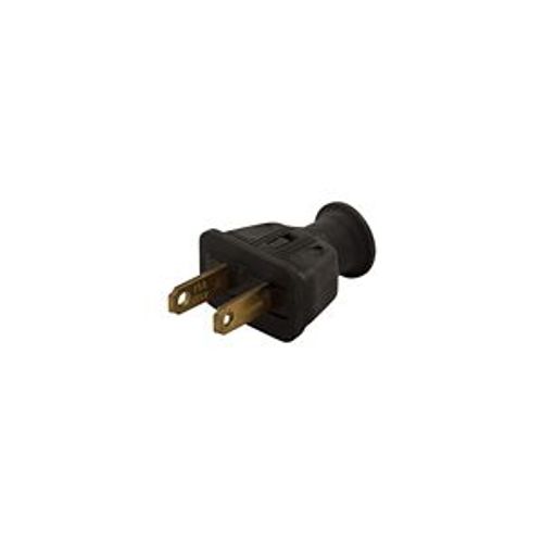 Main product image of Straight Blade Plug, #18-10 Awg 15A, 125V, Black, 1-15P, 2-Pole, 2-Wire, 0.328" Dia. Rubber, 183BK-BOX