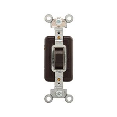 Main product image of Arrow Hart Toggle Switch, #14-10 Awg 15A 120/277V, Brown, Load Type: Motor Control, Fan, 1P, 1895B