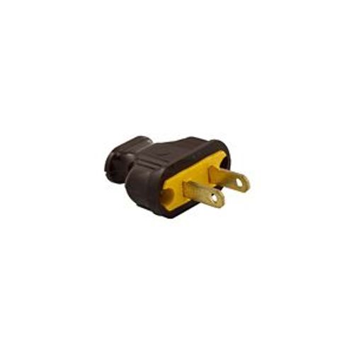 Main product image of Straight Blade Plug, #18-16 Awg 15A, 125V, Black Rubber, 1-15P, 2-Pole, 2-Wire, Screw, 1912B-BOX