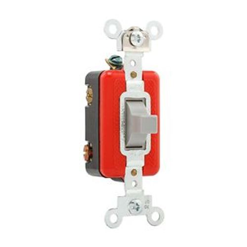 Main product image of Arrow Hart Toggle Switch, #14-10 Awg 20A, 120/277V, Gray, Load Type: Motor Control, Fan, 1P, 1995GY
