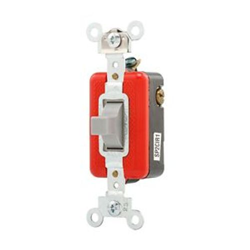 Main product image of Arrow Hart Toggle Switch, #14-10 Awg 20A, 120/277V, Gray, Load Type: Motor Control, Fan, 1P, 1995GY