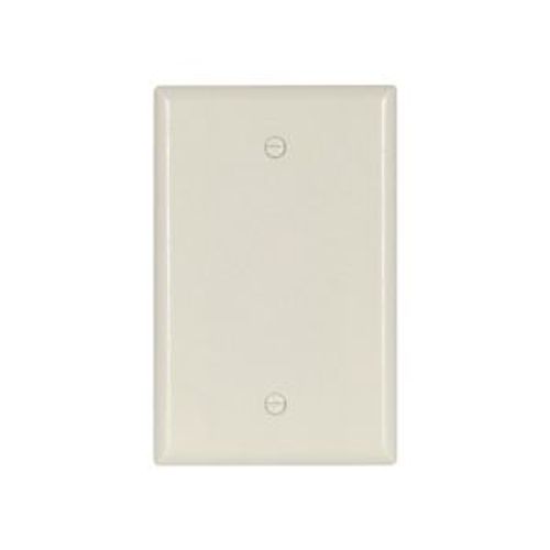 Main product image of Blank Wallplate, Box Mount, Lt. Almond, Blank Cutout, Thermoset, Single- Gang, Mid-Size, 2029LA