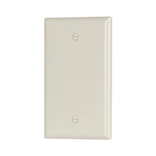 Main product image of Blank Wallplate, Box Mount, Lt. Almond, Blank Cutout, Thermoset, Single- Gang, Mid-Size, 2029LA