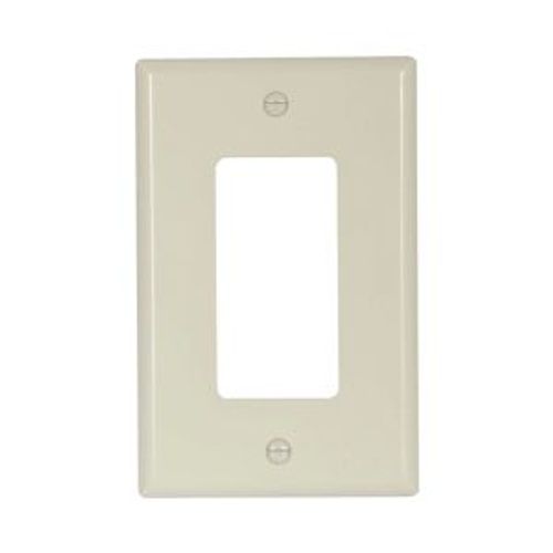 Main product image of Decorator / Gfci Wallplate, Almond, Decorator Cutout, Thermoset, Single- Gang, Mid-Size, Ed Box, 2051A-BOX