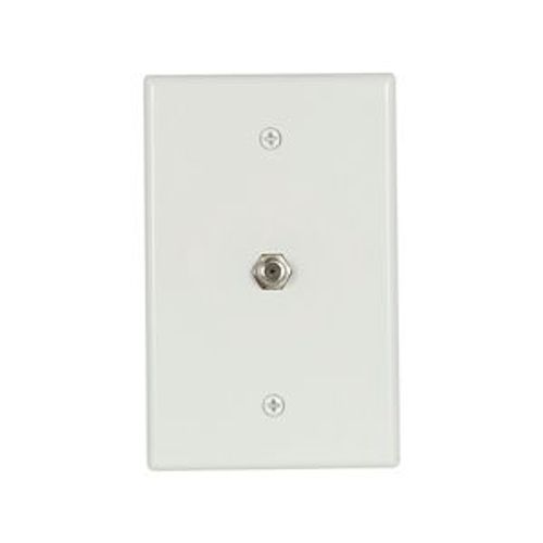 Main product image of Wallplate With Connector W/1 F Type Coax Adap Thermo Mid Wh, 2072W