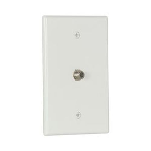 Main product image of Wallplate With Connector W/1 F Type Coax Adap Thermo Mid Wh, 2072W