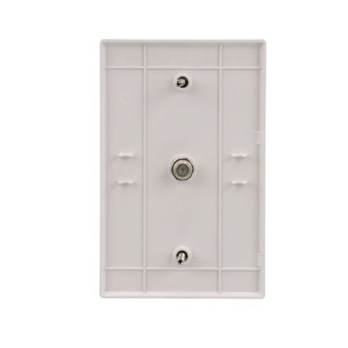 Main product image of Wallplate With Connector W/1 F Type Coax Adap Thermo Mid Wh, 2072W