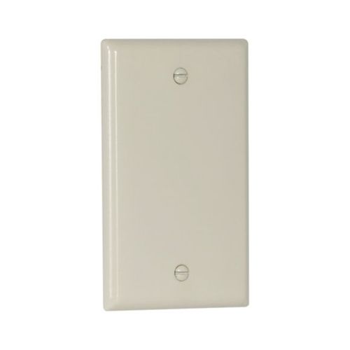 Main product image of Blank Wallplate, Lt. Almond, Blank Cutout, Thermoset, Single- Gang, Standard, 2129LA
