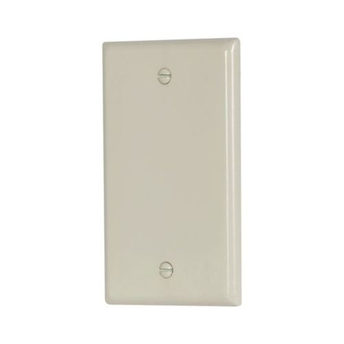Main product image of Blank Wallplate, Lt. Almond, Blank Cutout, Thermoset, Single- Gang, Standard, 2129LA