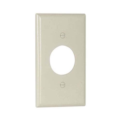 Main product image of Single Receptacle Wallplate, Lt. Almond, 1.406" Hole Cutout, Thermoset, Single- Gang, 2131LA