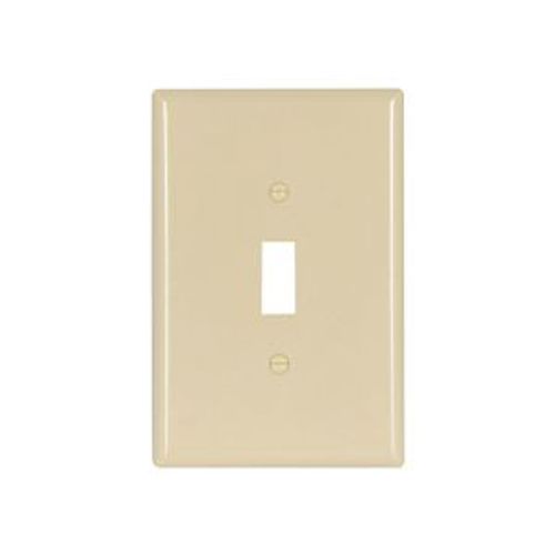Main product image of Toggle Wallplate, Ivory, Toggle Cutout, Thermoset, Single- Gang, Oversize, Ed Box, 2144V-BOX
