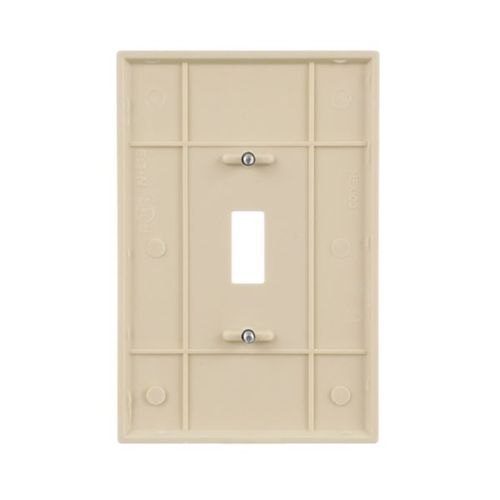 Main product image of Toggle Wallplate, Ivory, Toggle Cutout, Thermoset, Single- Gang, Oversize, Ed Box, 2144V-BOX