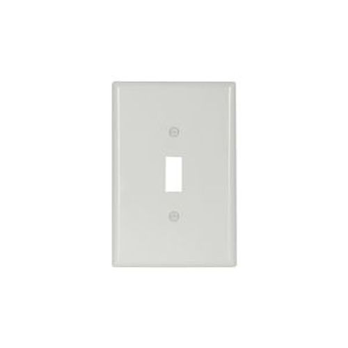 Main product image of Toggle Wallplate, White, Toggle Cutout, Thermoset, Single- Gang, Oversize, Ed Box, 2144W-BOX