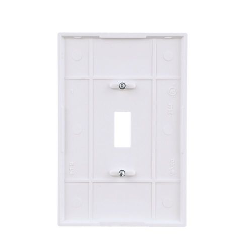 Main product image of Toggle Wallplate, White, Toggle Cutout, Thermoset, Single- Gang, Oversize, Ed Box, 2144W-BOX