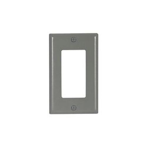 Main product image of Decorator / Gfci Wallplate, Gray, Decorator Cutout, Thermoset, Single- Gang, Standard, Ed Box, 2151GY-BOX