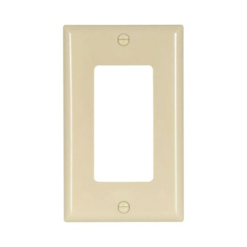 Main product image of Decorator / Gfci Wallplate, Ivory, Decorator Cutout, Thermoset, Single- Gang, Standard, Ed Box, 2151V-BOX