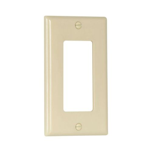 Main product image of Decorator / Gfci Wallplate, Ivory, Decorator Cutout, Thermoset, Single- Gang, Standard, Ed Box, 2151V-BOX