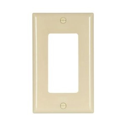 Main product image of Decorator / Gfci Wallplate, Ivory, Decorator Cutout, Thermoset, Single- Gang, Standard, 2151V