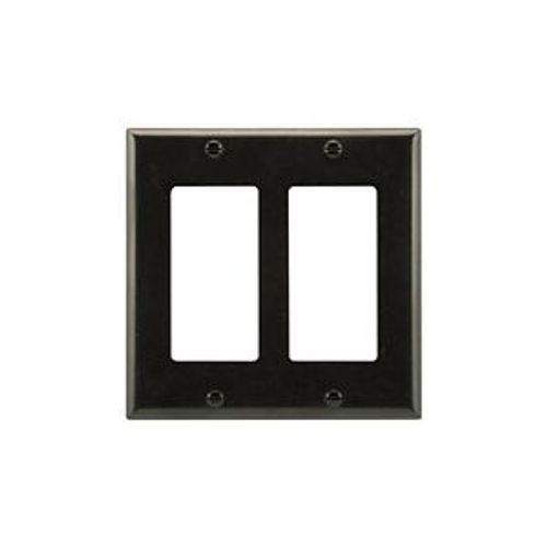 Main product image of Decorator / Gfci Wallplate, Black, Decorator Cutout, Thermoset, 2- Gang, Standard, Ed Box, 2152BK-BOX
